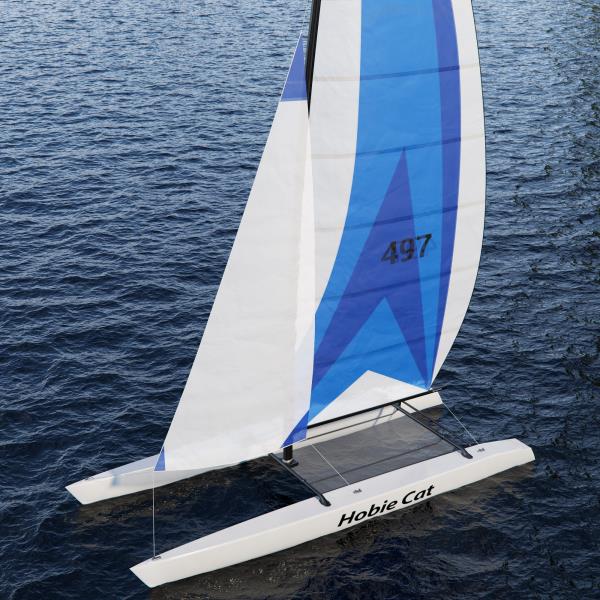 Sailboat - دانلود مدل سه بعدی قایق بادبانی - آبجکت سه بعدی قایق بادبانی -Sailboat 3d model - Sailboat 3d Object - Ship-کشتی